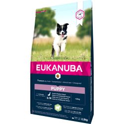 Eukanuba Pup&Jr Sm - Med Lamb & Rice  2,5 KG