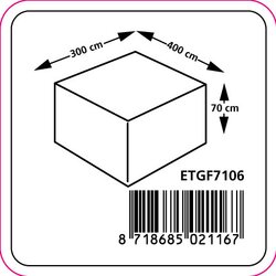 Eurotrail hoes loungeset 300x400x70cm grijs - afbeelding 3
