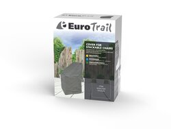 Eurotrail Stapelstoelhoes cantona 66x66x117 grijs - afbeelding 2