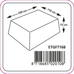 Eurotrail Tafelhoes - 210x110x75cm - afbeelding 2