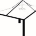 Eurotrail Tuinmeubelhoessteun 330x50cm zwart - afbeelding 1