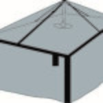 Eurotrail Tuinmeubelhoessteun 330x50cm zwart - afbeelding 2