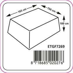 Eurotrail zitgroephoes ca 165x150x100cm grijs - afbeelding 5