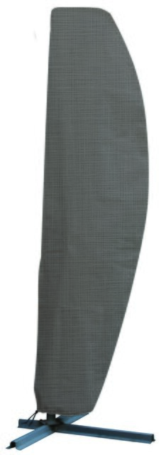 Eurotrail zweefparasolhoes xl ca 280x90cm grijs - afbeelding 1