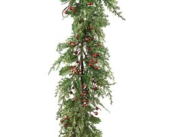 Everlands Berry glitter slinger binnen dia5cm x L.180cm - afbeelding 2