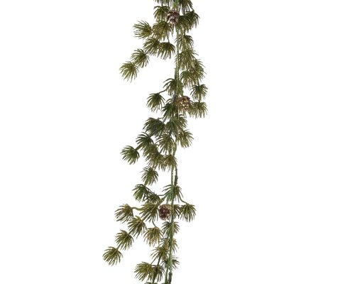Everlands Dennenguirlande glitter plastic pinecone - afbeelding 1