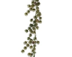 Everlands Dennenguirlande glitter plastic pinecone - afbeelding 1