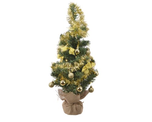 Everlands Diy mini boom gold decoration LED BO binnen - afbeelding 1