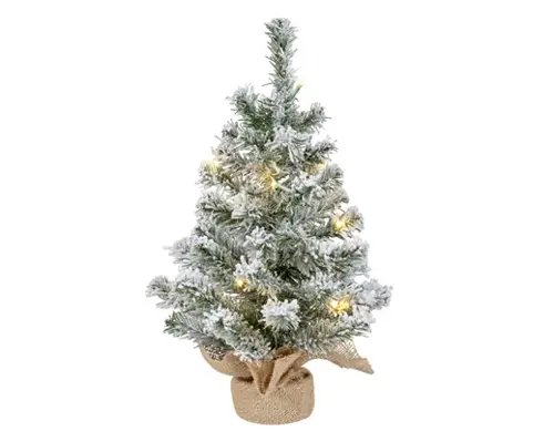 Everlands Imperial mini boom snowy LED BO binnen dia30cm x H.45cm - afbeelding 1