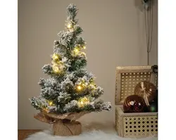 Everlands Imperial mini boom snowy LED BO binnen dia30cm x H.45cm - afbeelding 3