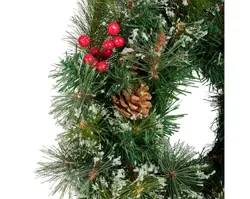 Everlands Ipswich krans snowy binnen dia50cm x H.15cm - afbeelding 2