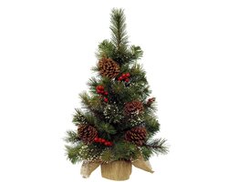 Everlands Ipswich mini boom frosted berries, pinecones binnen