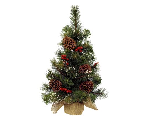 Everlands Ipswich mini boom frosted berries, pinecones binnen