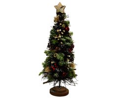 everlands Kerstboom klein met versiering h45 cm 