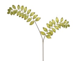 Everlands Spray polyester glitter leaf w glitter on the edge