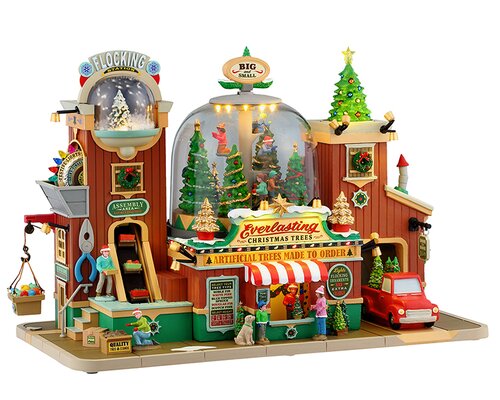 Lemax Everlasting Christmas Trees, Incl. Adaptor 74254, 550 Ma (White)