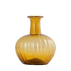 PTMD Fann Yellow recycled glass vase B