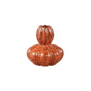 PTMD Fardau Rust glazed ceramic pumpkin shaped vase S