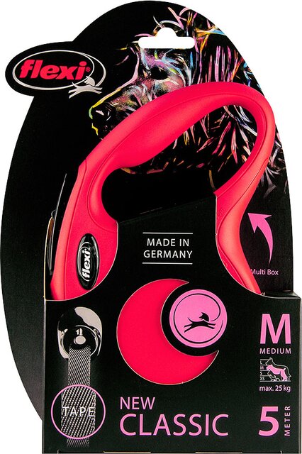 FLEXI ROLLIJN CLASSIC TAPE M ROOD 5 METER