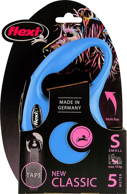 FLEXI ROLLIJN CLASSIC TAPE S BLAUW 5 METER