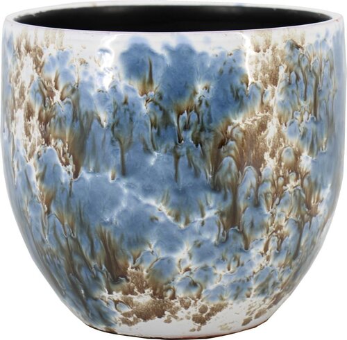Floran Pot almada d28h28cm blauw