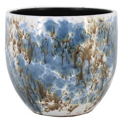 Floran Pot almada d34h34cm blauw