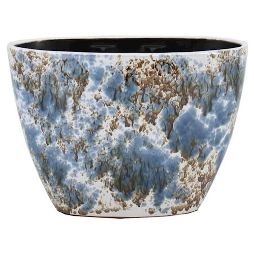 Floran Pot almada ovaal 32x15x22cm blauw