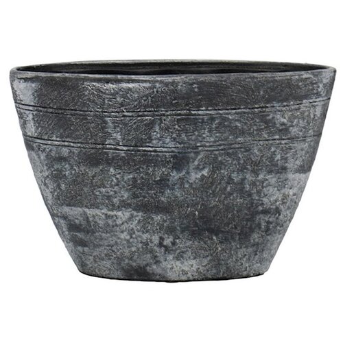 Floran Pot milou ovaal 33x13x22cm zwart 2x