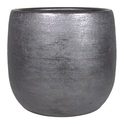 Floran Pot mira d16h14cm industrieel zwart