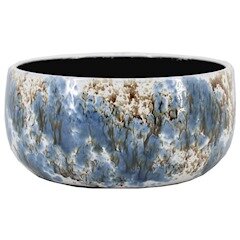 Floran Schaal almada d28h13cm blauw