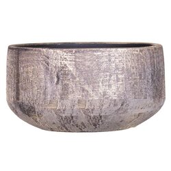 Floran Schaal madeira d28h13cm goud