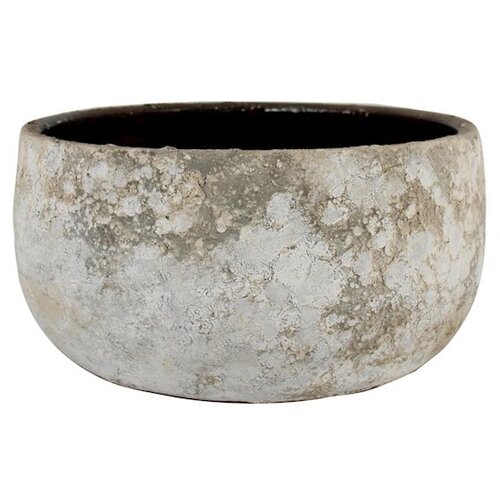 Floran Schaal sines d25/29h14cm antiek wit
