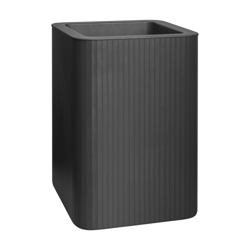 Florus Jive Vierkant Hoog Stripe 40 - Antraciet - Ø 39 x H 60 cm -  - 100% gerecycled