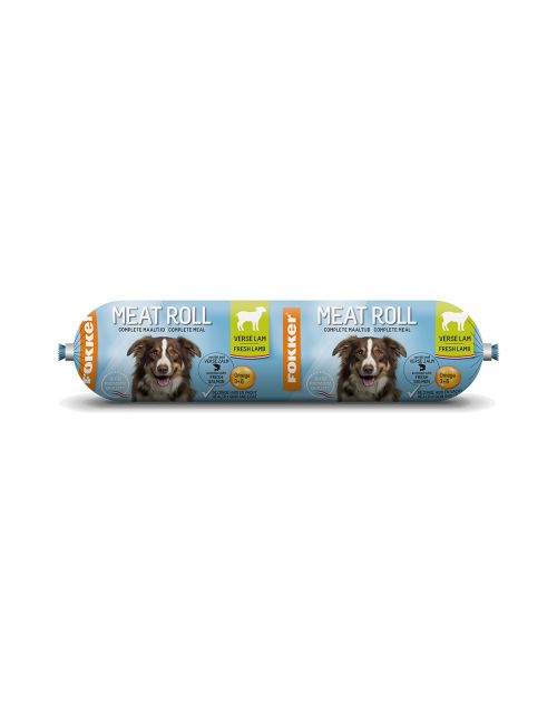 Fokker Dog Meat Roll verse Lam met Zalm 800 gr.