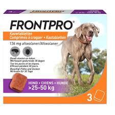 FRONTPRO Hond xl 25-50 kg 3tabl