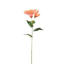 PTMD Garden Flower Light Pink hibiscus spray with bud