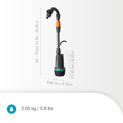 GARDENA Accu Regentonpomp 2200 Auto 18V P4A Set - afbeelding 2