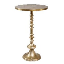 PTMD Gemma Champagne alu sidetable round L