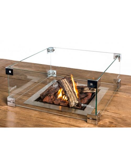 Glazenombouw Cocoon Table Inbouwbrander Vierkant