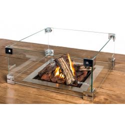 Glazenombouw Cocoon Table Inbouwbrander Vierkant