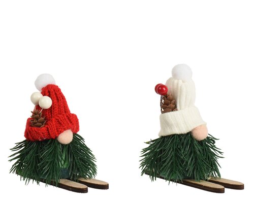 Decoris Gnoom pe pe leaf body,foam berries 2col ass
