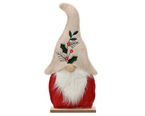 Decoris Gnoom polyester pinewood nose, on rectange base fsc mix 70%