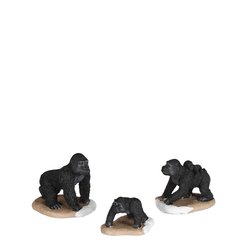 LuVille Gorilla Family, 3 stuks