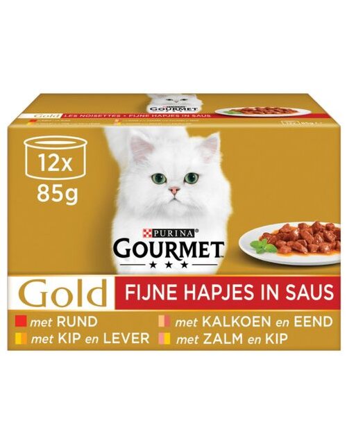 Gourmet Gold blik hapjes 12x85g