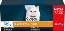 Gourmet kat mini filets in saus mega pack 40x85g
