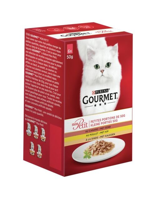 Gourmet Mon petit pouch gevogelte 6x50g