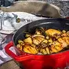 Grand Feu Geëmailleerd gietijzeren casserole - ovaal 5,6 ltr. - rood - afbeelding 1