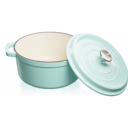 Grand Feu Geëmailleerde gietijzeren braadpan - 3,5 ltr. - lichtblauw - afbeelding 1
