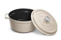 Grand Feu Geëmailleerde gietijzeren braadpan - 3,5 ltr. - wit