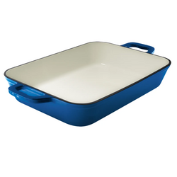Grand Feu Geëmailleerde gietijzeren braadslede - 3,2 ltr. - blauw